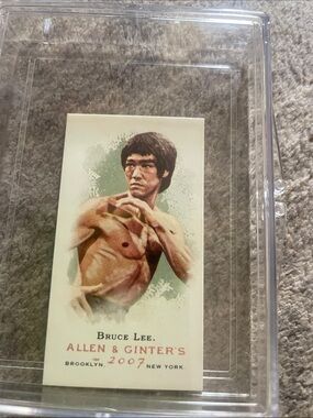 Topps Allen & Ginter Bruce Lee Artwork - Green, Beige, Brown